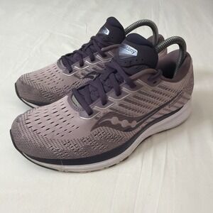 Saucony Ride 13 Purple Running‎ Shoes Size 8.5 Women's Gym Shoes Gently Used Run